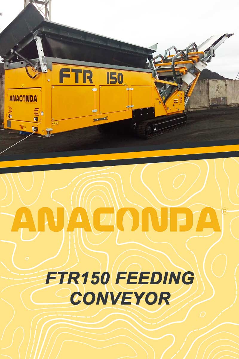 FTR150 Feeding Conveyor stockpiling Coal Product in Russia