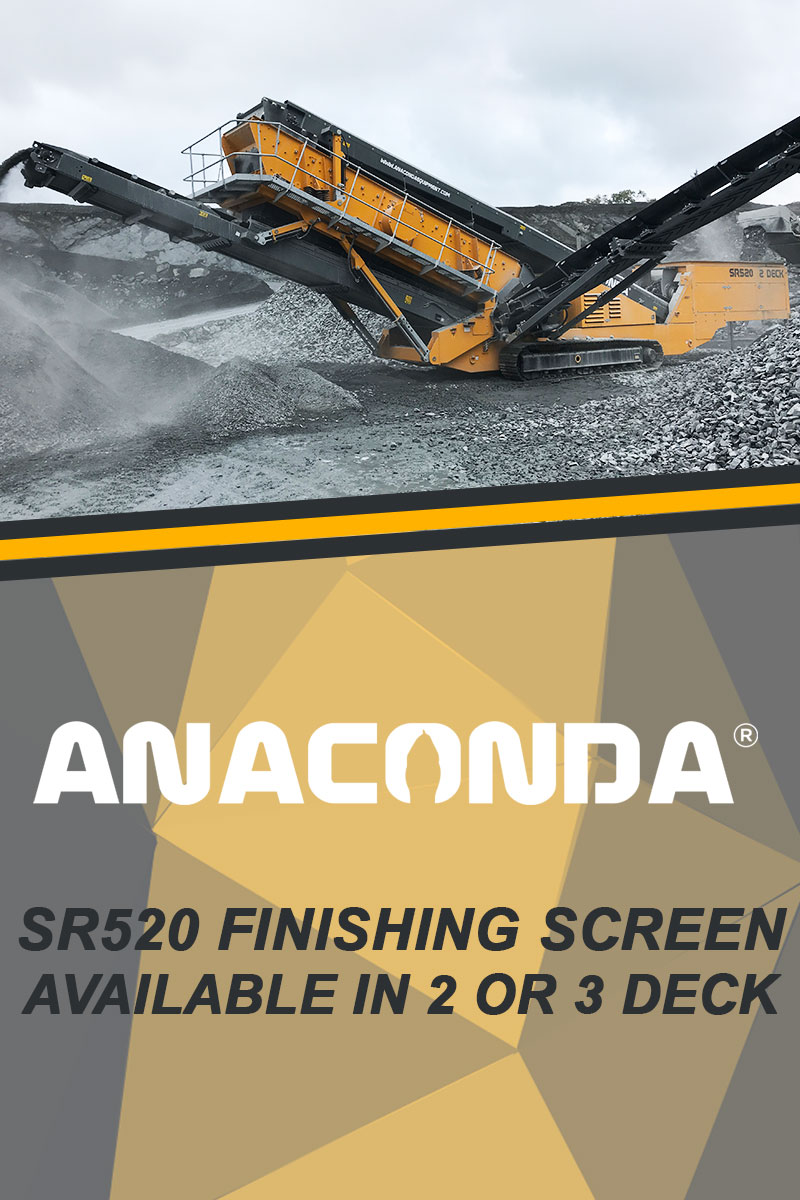 SR520 Finishing Screen available as a 2 or 3 deck screen