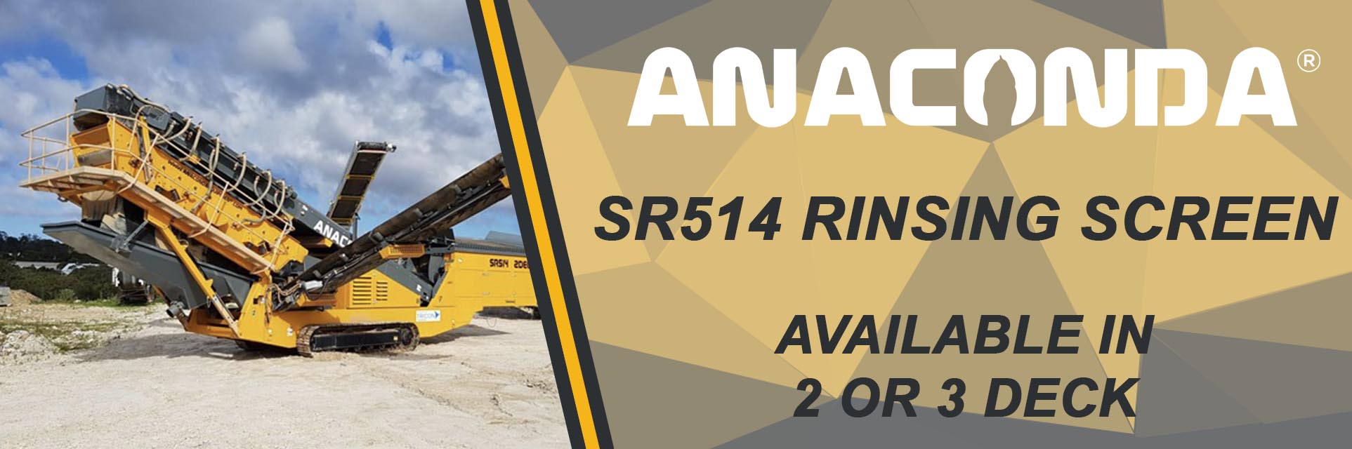 Anaconda SR514 Rinsing Screen Banner
