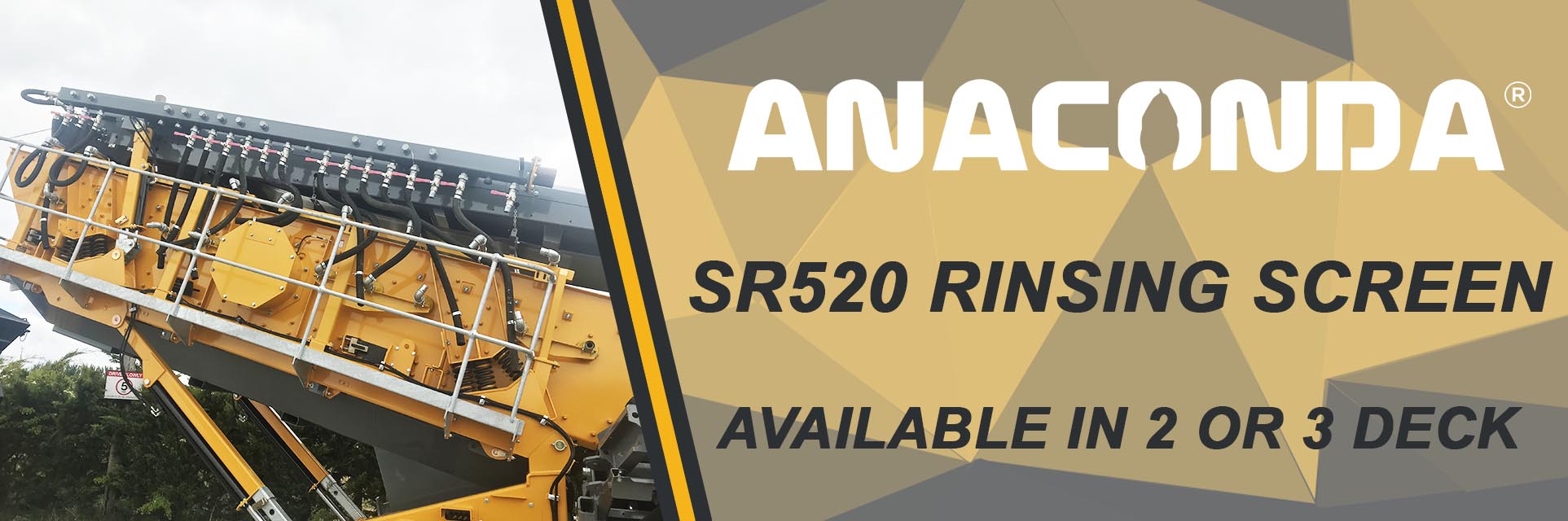 Anaconda SR520 Rinsing Screen Banner