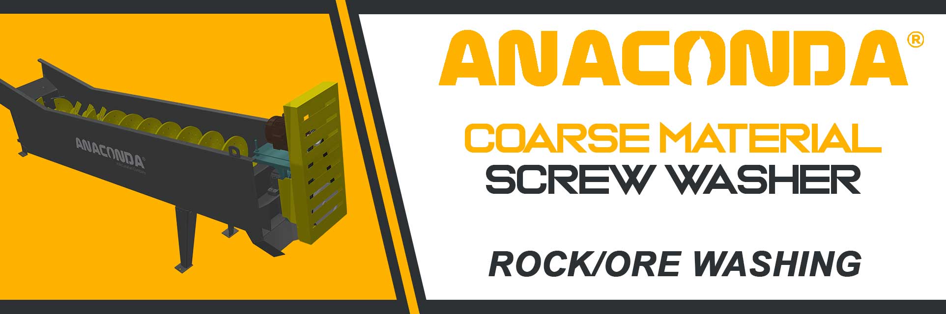 Coarse Material Screw Washer - An Anaconda Washing Solution