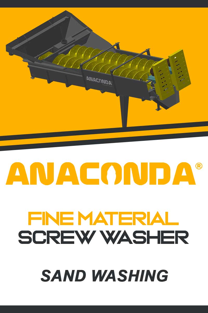 Fine Material Screw Washer from Anaconda Equipment