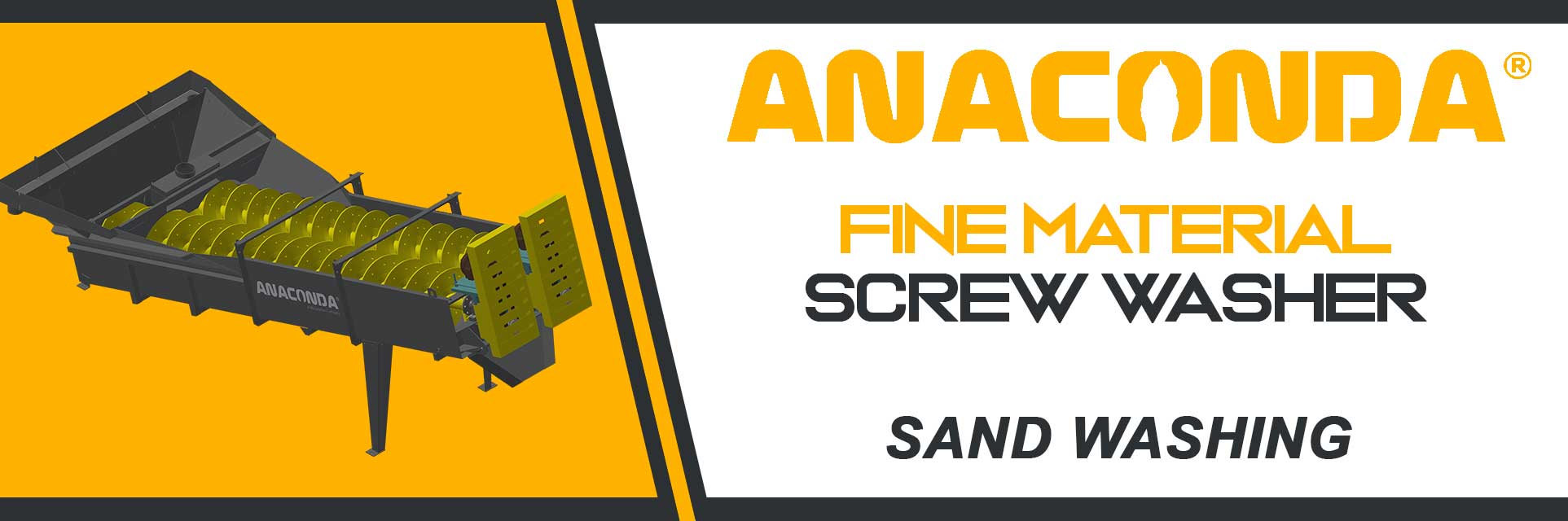 Anaconda Equipment Fine Material Screw Washer for Sand Washing