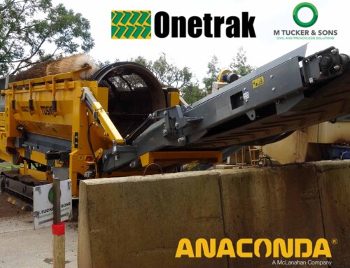 M. Tucker & Sons Recycles Construction Aggregates for Reuse with Anaconda TD516R Trommel